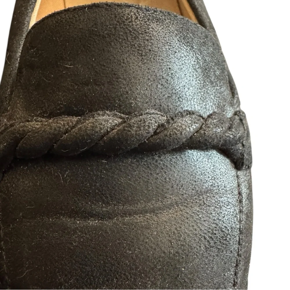 Life Stride Black Suede Loafers Women’s Size 8